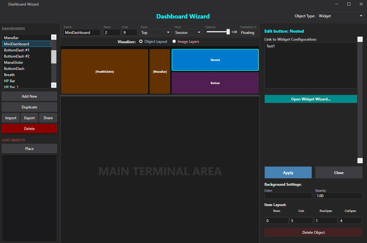 Dashboard Wizard